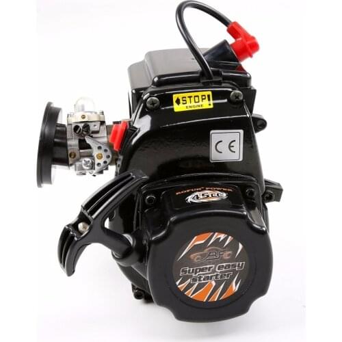 45CC 4 bolts Motor Gasoline Engine with Walbro1191 Carburetor NGK spark plug FOR 1/5 HPI ROVAN BAJA 5B SS double piston rings