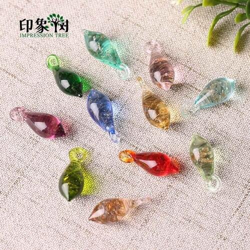 5Pcs 23x8mm Gold Sand Teardrop Lampwork Glass Beads Waterdrop Pendant Loose Multi Color Beads Handmade DIY Jewelry Making 16001
