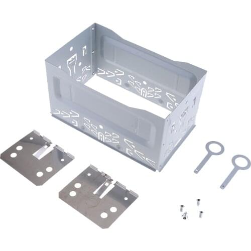 Automotive Replacement Stereo Audio Refitting Kit ISO 2 DIN Install Metal Cage Bracket