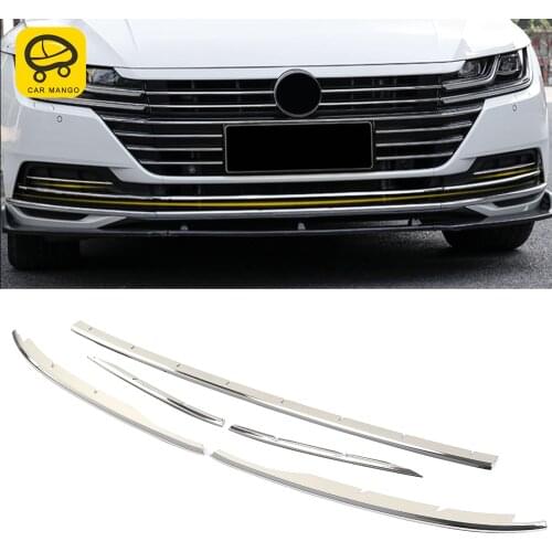CarManGo Car Accessories Front Grilles Grill Chrome Cover Trim Sticker Exterior Decoration for VW Volkswagen Arteon 2017-2020