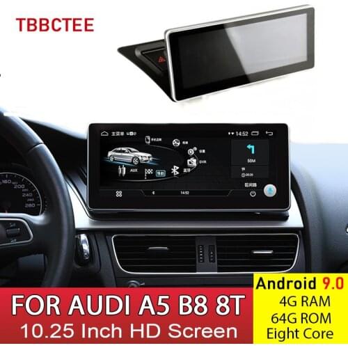 Android 9.0 4+64G Car Multimedia Player For AUDI A5 B8 8T 2008~2016 RMC Display Radio GPS Navigation HD Touch Screen