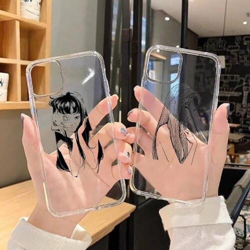 Japanese horror comic Tomie Phone Case For Huawei Honor 6 7 8 9 10 10i 20 A C X Lite Pro Play transparent fashion shell pretty