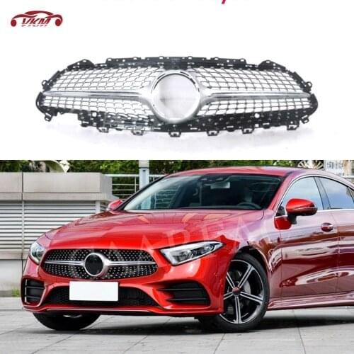 Black ABS Material Front Grill Case For for Mercedes Benz CLS Class C257 CLS260 300 350 450 CLS53 AMG Style 2019 UP