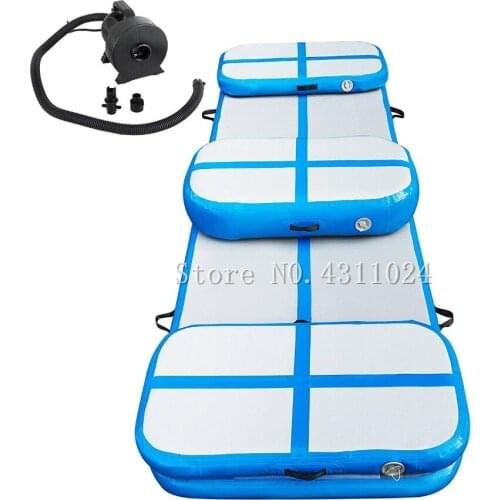 Training Gymnastic Tumbling Mat Home Edition(a set of home edition) with Electric Pump for Home Use/Training/Cheeleading/Beach