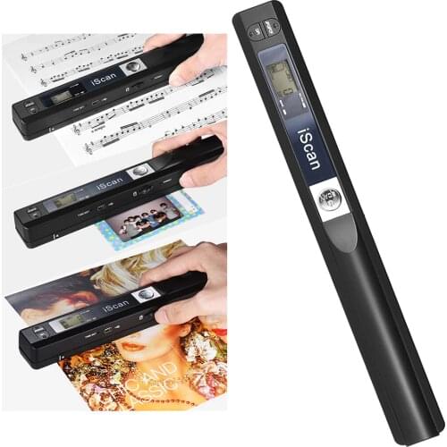 GZISCAN01 Mini Portable Digital Scanner 900DPI Handyscan Portable Wireless A4 Handhold Scanner Pen A4 Document JPG/PDF Scanner