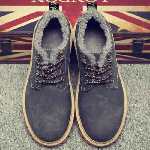 Men Shoes Autumn Winter Boots Retro Style Ankle Boots Lace Up Casual Boots High-top Shoes For Men Wear-resistant Zapatos Boots