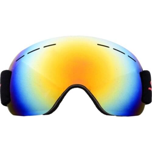 Outdoor anti-fog and sand-proof large spherical ski goggles for men and women adult mountaineering snow goggles