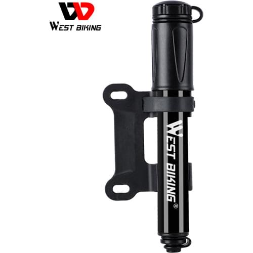 WEST BIKING Mini Bike Pump 120PSI Cycling Hand Air Pump Tire Inflator Schrader Presta Valve Bicycle Accessories MTB Bike Pump