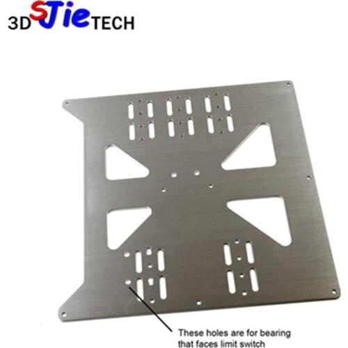 Upgrade Aluminum Y Carriage Plate V3 for Prusa i3 Wanhao Duplicator i3 and Monoprice Maker Select