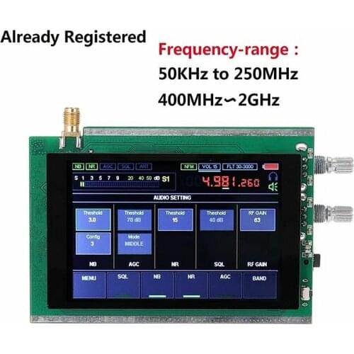 Registered Version 50KHz~250MHz 400MHz〜2GHz Malachite SDR Radio Malahit Transceiver DSP SDR HAM Receiver STM32H742 Full Mode UHF