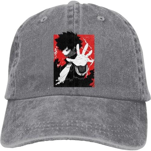 Adjustable Solid Color Baseball Cap DABI BOKU NO HERO ACADEMIA BNHA MHA Washed Cotton MY HERO Academia Anime Sports Woman Hat