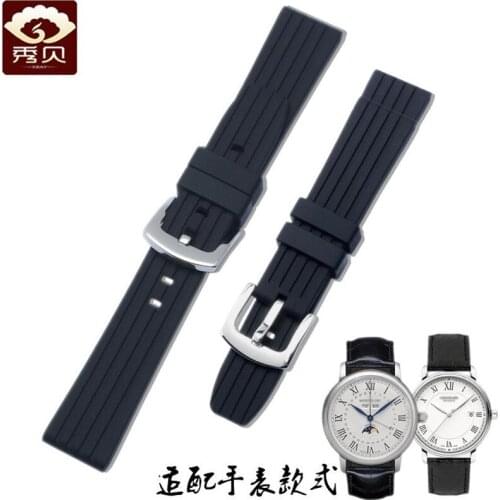 New Common Used Natural Silicone Rubber Watchband 20mm 22mm Soft Waterproof Strap&Pin Buckle For Brands Quartz Automatic Watch