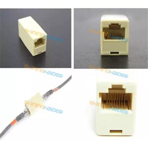 RJ45 network cable straight-through connector, network double-pass head, straight-through head, network cable pair connector, ra
