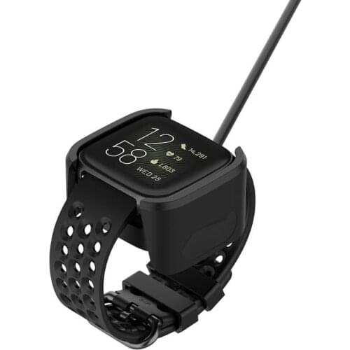 USB Fast Charger Cable Charging Dock Stand Cradle for fitbit versa 2 Smart Watch 270B