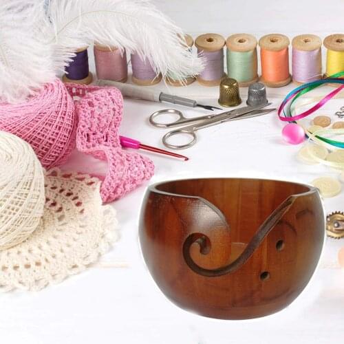 Knitting Yarn Bowl Knit Crochet Accessories Supplies Organizer Holder Container
