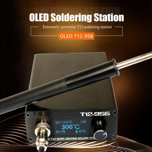 1.3 Screen Electric Soldering Iron Station 4-core Soldering Station with P9-plastic Handle Automatically Shut Down and Sleep