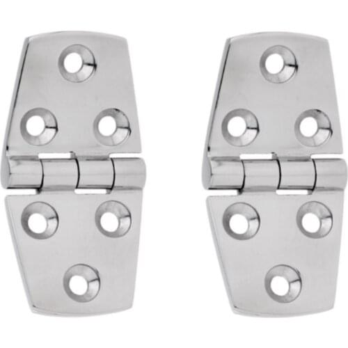 2 Pcs Marine Boat 316 Stainless Steel Strap Hinge 76 x 38mm Hinges Door Hardware