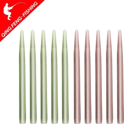 20/50pcs Terminal Carp Fishing Rubber Anti Tangle Sleeves Connect with Fishing Hook Pesca Carp Fishing Accessories Tackle