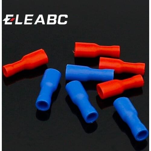 20pcs Fully Insulated 6.3mm Female Spade Connector 0.5-2.5mm Crimp Terminal New Arrival