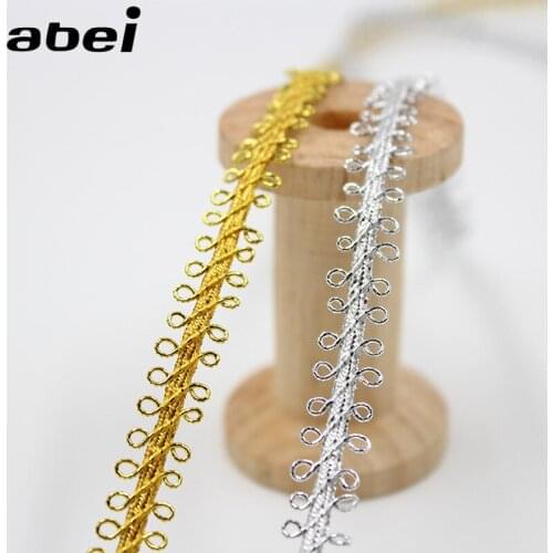 20Yards Gold Silver Character Lace Ribbon Cosplay Costume Performance Stage Decoratiove Special Belt DIY Headwear Accessories