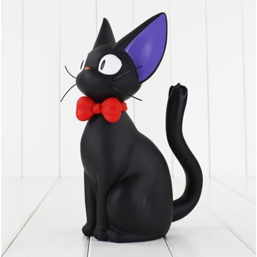 24cm Anime Kikis Delivery Service Piggy Bank Black Cat Figure Toys Coin Box Animal Model Dolls