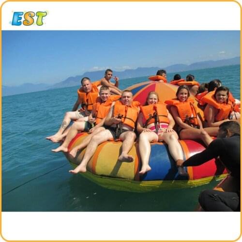 Summer hot toys water sport boat Inflatable Disco Boat Towable tube for sale