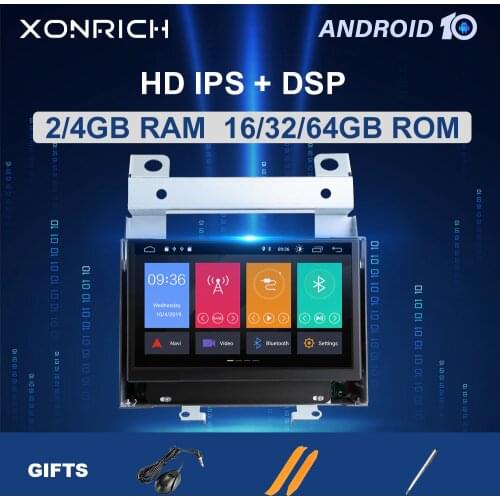 4GB 2 din Android 10 GPS Car Multimedia Player For Land Rover Freelander 2 2007 2008 2009 2010 2011 2012 RadioHead Unit IPS DSP