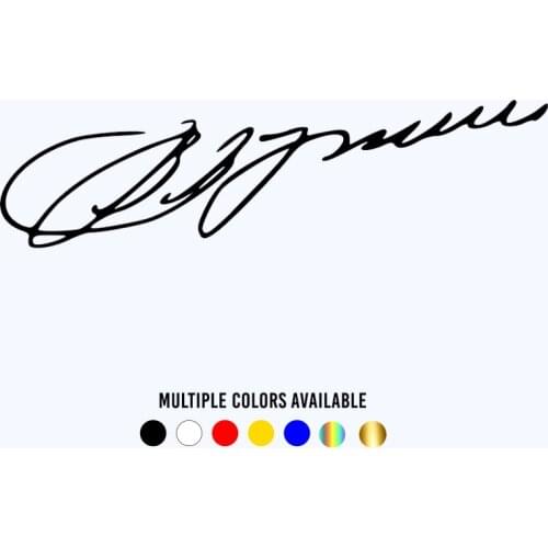 CK2637#22*6cm vladimir putin signature funny car sticker vinyl decal silver/black car auto stickers for car bumper window car