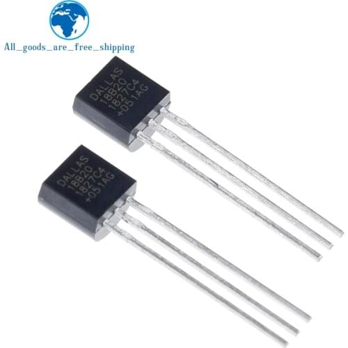 TZT 10pcs/lot Sensor Electronic chip DS18B20 TO-92 18B20 chips Temperature Sensor IC 18b20 diy electronic