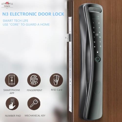 New N3/N3S/N5 Security Smart Home Door Lock Fingerprint Locks Cat Eye Remote APP Camera Electronic Cerradura Inteligente