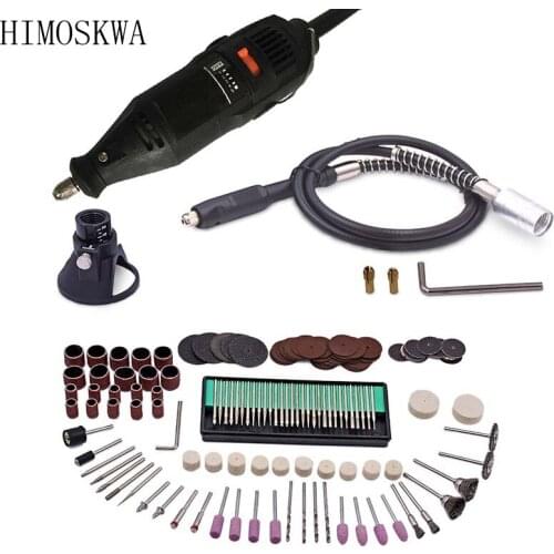 HIMOSKWA Small size carving speed regulating set electric mill Jade carving and grinding tools mini electric mill