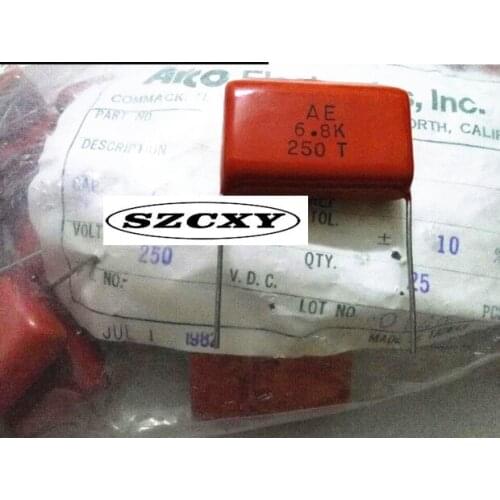 Polyester capacitor CBB capacitors 250 v 6.8 UF 685 k P = 37 mm