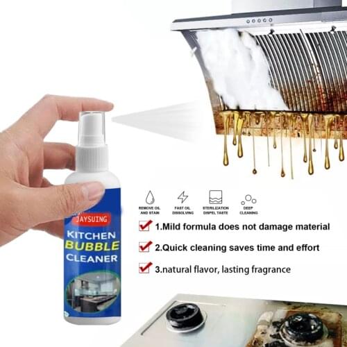 Kitchen Oil Stain Foam Cleaner Portable Derusting Spray Range Hood Heavy Cleaner Kitchen Practical Cleaning Stain Remove Tool