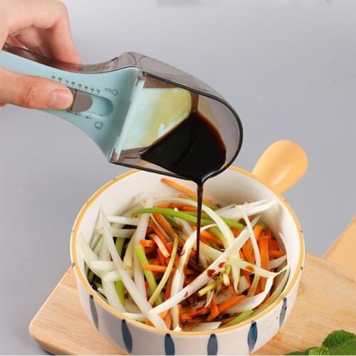 Multifunction Measuring Spoon Kitchen Gadgets Set Adjustable Teaspoons Baking Cake Cookie Tools With Scale Household Accessories