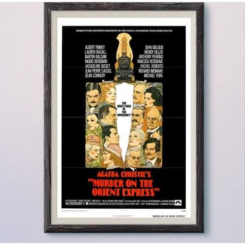 N210 MURDER ON THE ORIENT EXPRESS Vintage Classic Movie Wall Silk Cloth HD Poster Art Home Decoration Gift