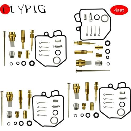 4Pcs Carburetor Repair Rebuild Kit Carb Gesket Set For 1980-1983 Honda GL1100 GL 1100 Warehouse Replacement Parts