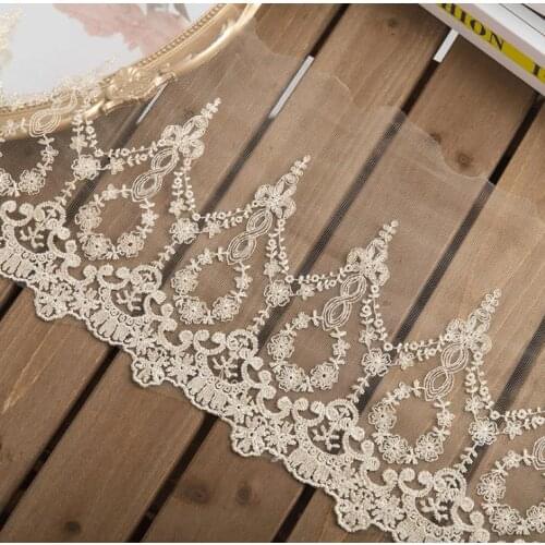 New fashion gold thread flowers lace accessories clothing home decoration sleeve fabric