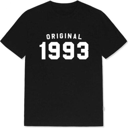 Original 1993 T Shirt Women Causal 28th Birthday Party Women Tshirt Funny Quote Summer Woman T-shirt Cotton Women Graphic Tee