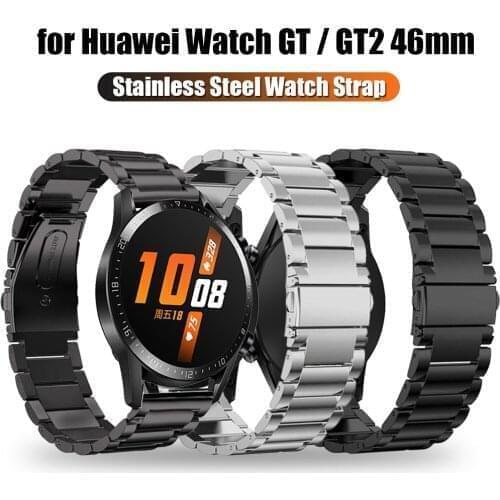 For Huawei Watch GT /GT 2 46mm Strap Stainless Steel Bracelet GT2 Watchbands Quick Release Bands Wriststrap Luxury Elegant Gifts