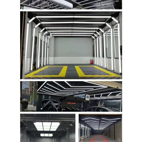 Tunnel 3d Car Wash Price China Industrial Linear Anti-glare Ceiling Light Car Care Cleaning