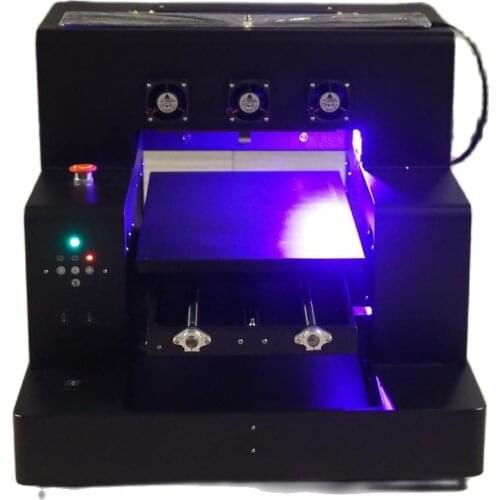 UV Bottle Printer A3 printing machine for Plastic Fabric Leather Metal with CISS System