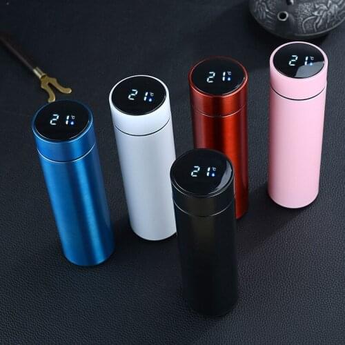 Intelligent Temperature Measuring Cup 304 Stainless Steel Vacuum Flask Creative LED Display Business Cup Gift