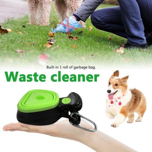 Waste Cleanner Collapsible Pet Poop Picker Trash Pick The Dogs Poop Comes With Garbage Bag Reduce Pollution Pet Trash Can