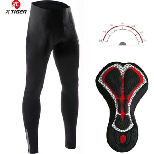 X-TIGER Cycling Pants MTB Mountain Bike Downhill Autumn Padded Bicycle Tights Pro Team Pants 5D Gel Padded Road Bike Long Pants