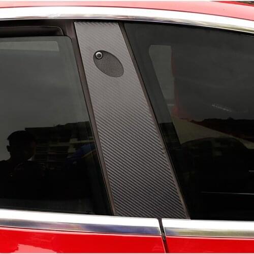 Car Window A B C Pillars Stickers Wrap Kit 3D Carbon Film Car Sticker For Tesla Model 3 Model Y 2019 2020 Protector Accessories