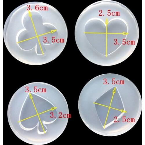 Mirror crystal drip Poker mold mirror Jewelry Accessories Mold