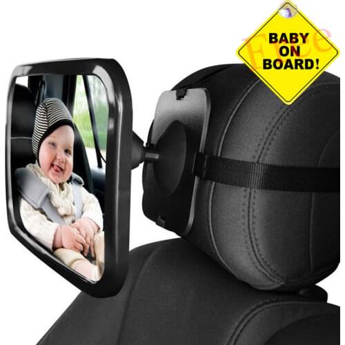 Adjustable Wide Rear View Car Mirror Auto Spiegel Baby Child Seat Car Safety Mirror Monitor Headrest Automobile Interior Styling