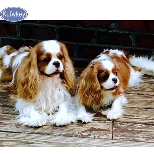 Wholesale DIY Diamond Embroidery Animals dog 3d Pictures Of Rhinestones Full Drill Diamond Painting New Arrivals Home Decoration