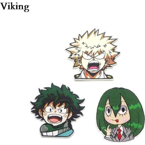 My Hero Academia Anime Iron On Embroidered Patches Clothing Badge Sticker Sewing Fabric Diy Backpack Jacket Skirt Patch G0483