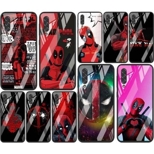 Marvel Deadpool For Samsung Note 20 10 9 8 Ultra Lite Plus 5G A70 A50 A40 A30 A20 A10 Tempered Glass Phone Case